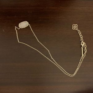 Kendra Scott Elisa Gold pendant drusy necklace